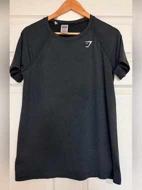 Gymshark Women’s Vital Seamless 2.0 Light T-Shirt Black Marl Medium